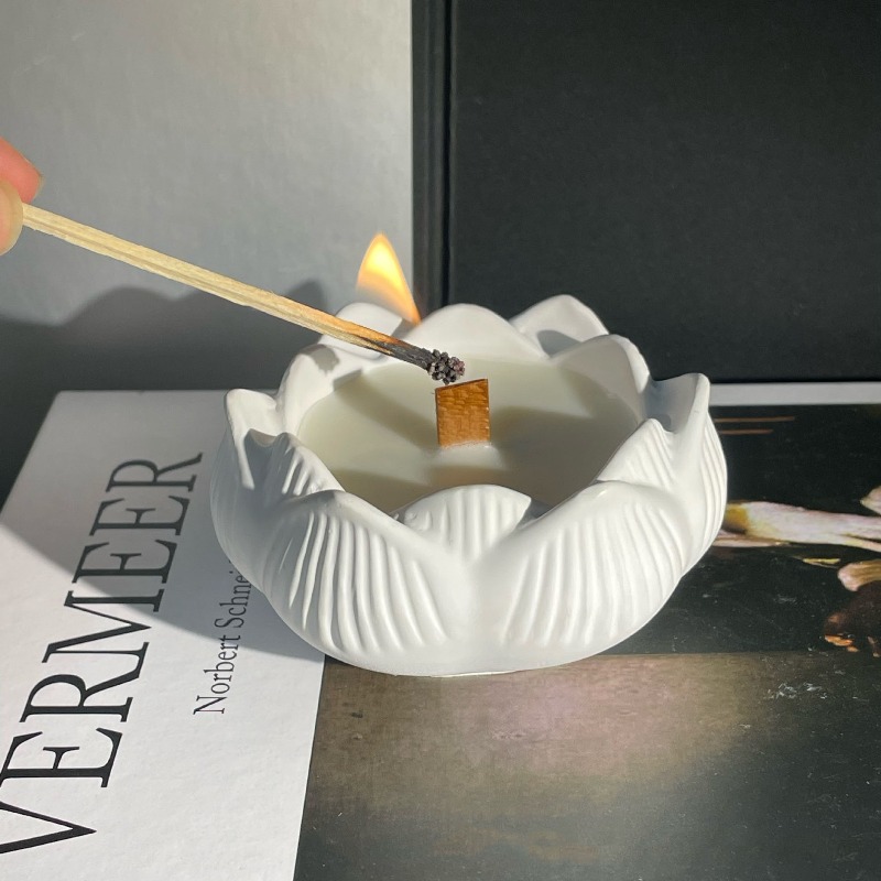 Candle Making Process - 3D Lotus Mumluk Silikon Kalıp DIY