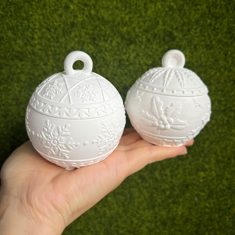 Candle Making Jars - Noel Yuvarlak Top Mum Kavanozu Silikon
