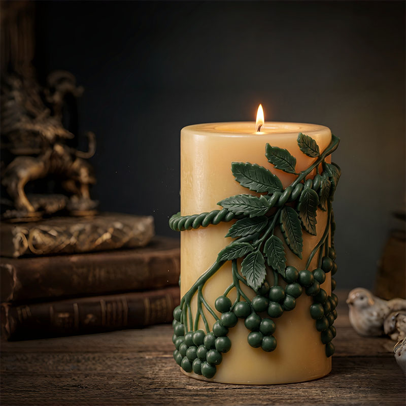 Candle Making Vinings - Asma Yeşil Yaprak Meyve Şekilli Mum