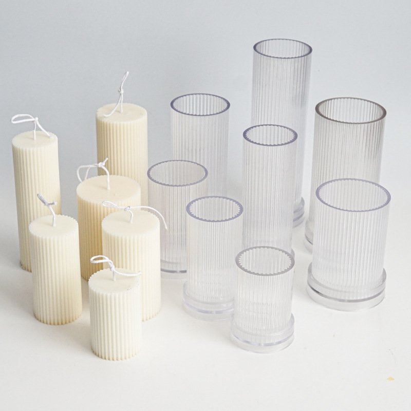 Candle Making Diy Kit - Yeni DIY İnce Çizgili yuvarlak Ince
