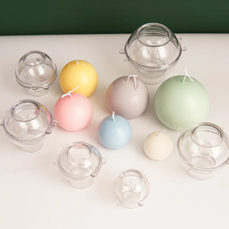Candle Making Diy Kit - 5-8 cm Küresel Mum Plastik Kalıp