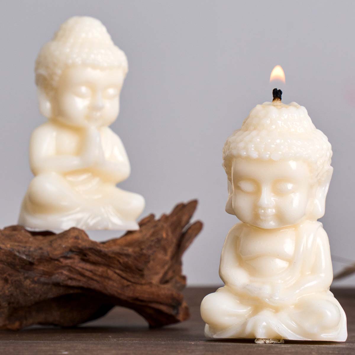 Candle Making Process - 3D Buda Silikon Mum Kalıbı DIY
