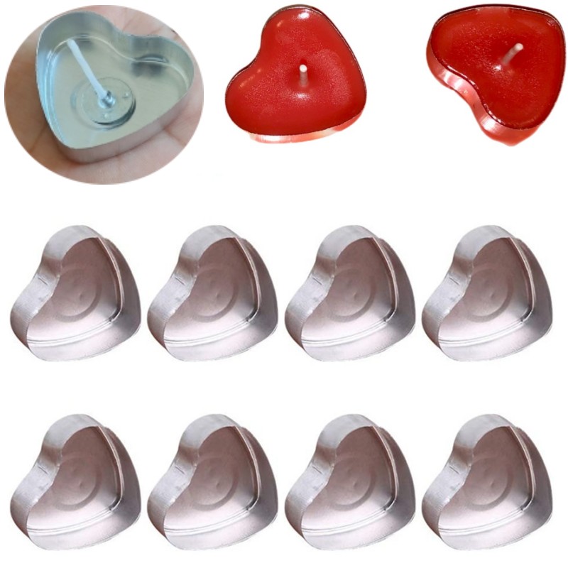 100 Takım Kalp şeklinde Boş Al - Candle Making Diy Kit incelemesi ve fiyatı
