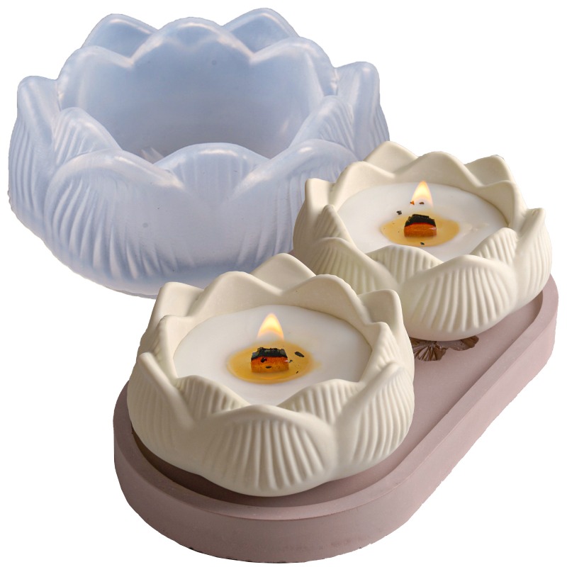 3D Lotus Mumluk Silikon Kalıp  - Candle Making Process incelemesi ve fiyatı
