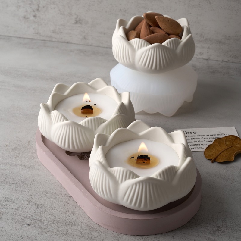 3D Lotus Mumluk Silikon Kalıp  - Candle Making Process incelemesi ve fiyatı