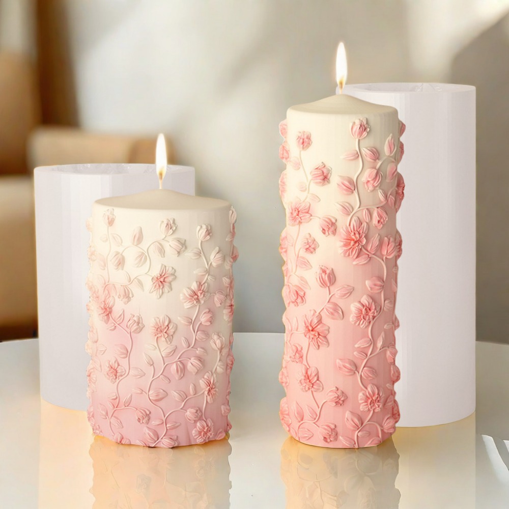 Çiçek Asma Kabartma Konik Mum  - Candle Making Vinings incelemesi ve fiyatı