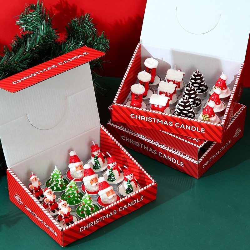 12 adet mumlar noel dekorasyon - Candle Making Oil Scents incelemesi ve fiyatı