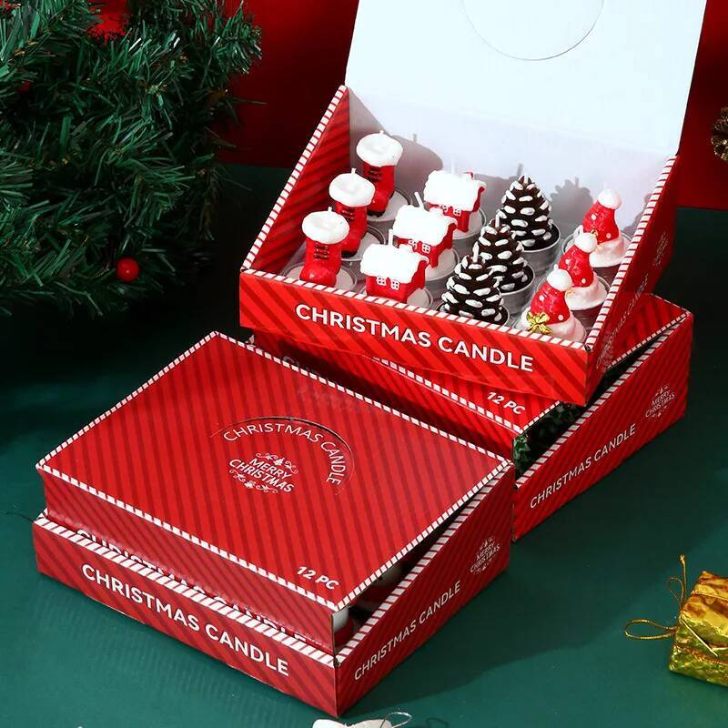 12 adet mumlar noel dekorasyon - Candle Making Oil Scents incelemesi ve fiyatı