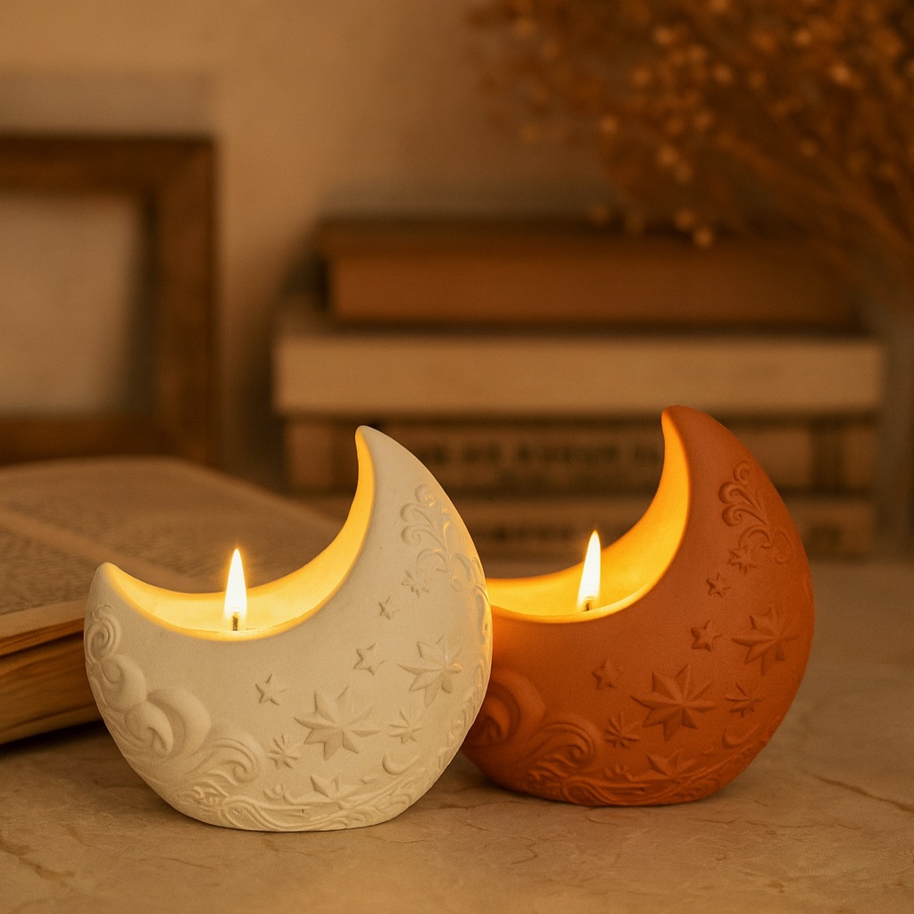 3d Rölyef Ay Alçı Reçine Kalıp - Candle Making Process incelemesi ve fiyatı