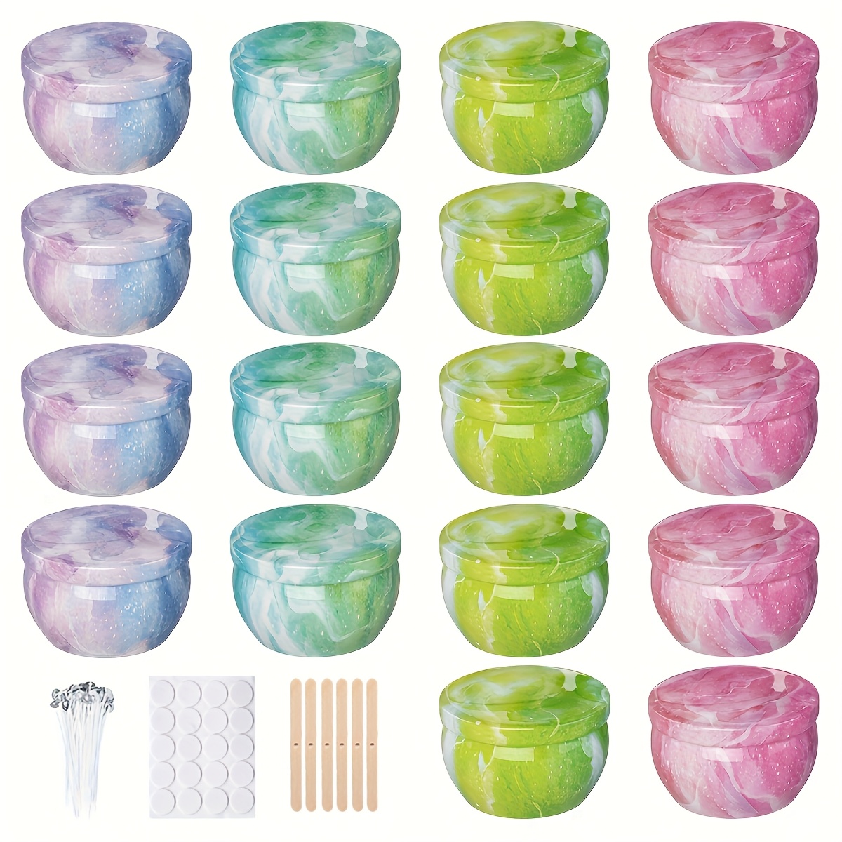 Yıldızlı gökyüzü desenli metal - Candle Making Jars incelemesi ve fiyatı