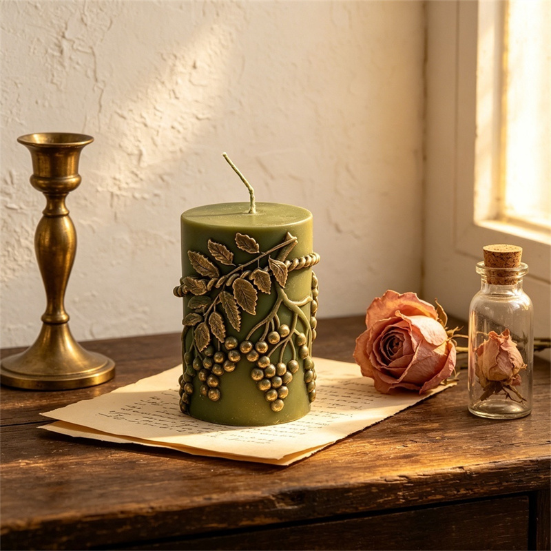 Rustik Rölyef Meyveli Yaprak A - Candle Making Vinings incelemesi ve fiyatı