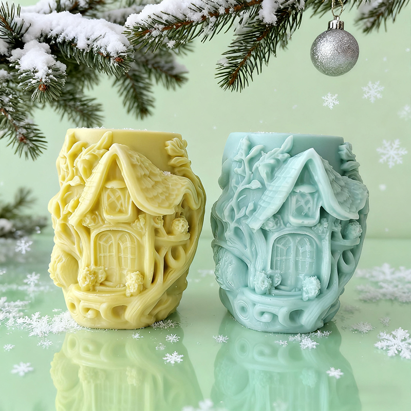 Rölyef Sütunlu Ev Şeklinde Sil - Candle Making Vinings incelemesi ve fiyatı