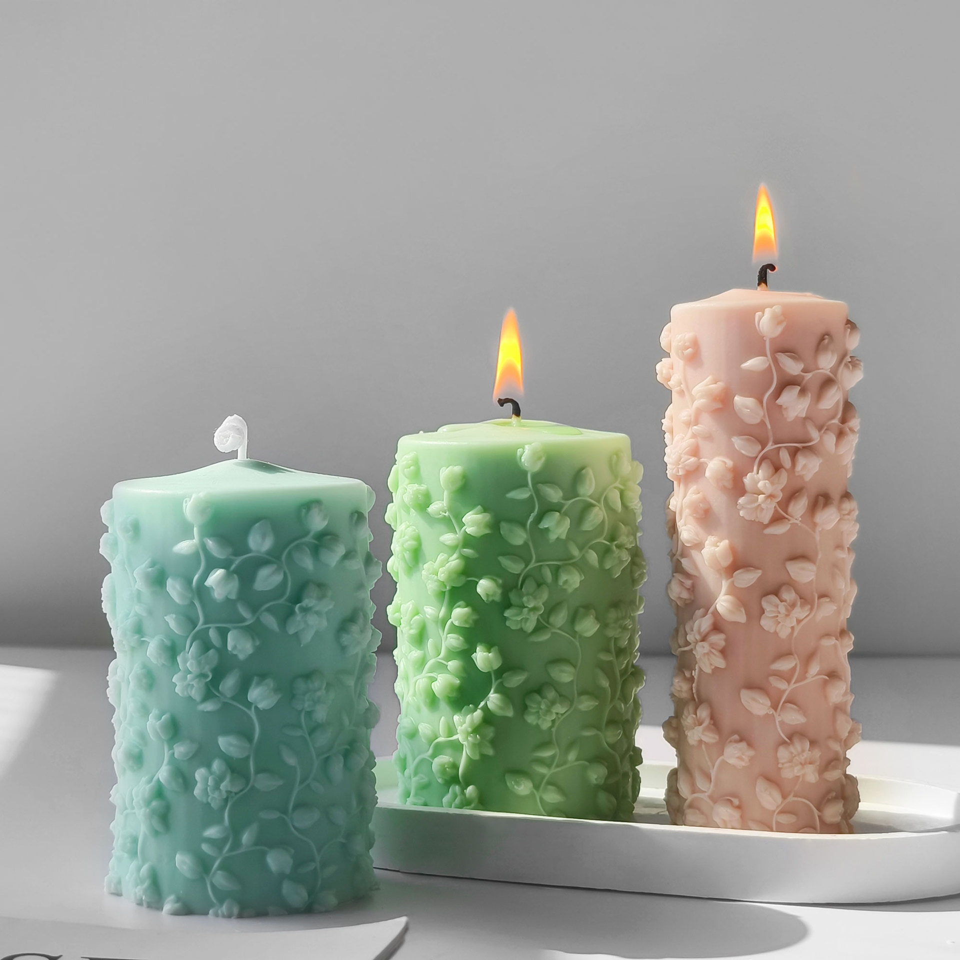 3D Silindir Kabartmalı Sarmaşı - Candle Making Vinings incelemesi ve fiyatı