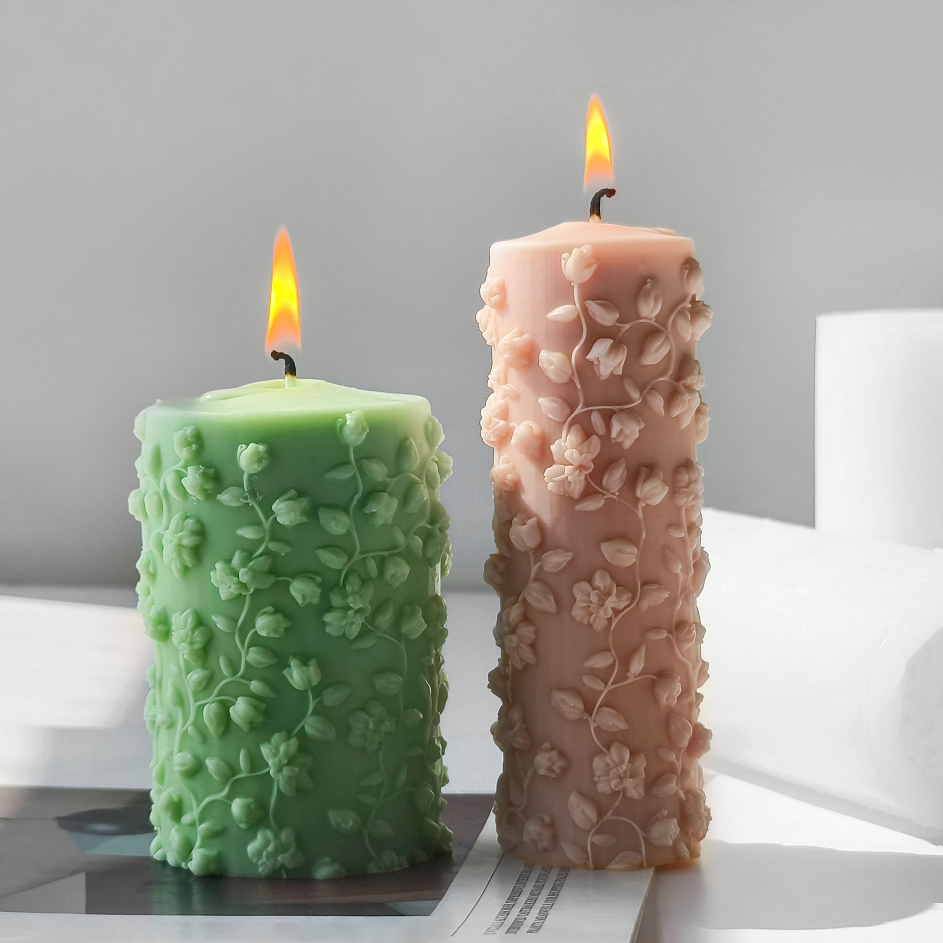 3D Silindir Kabartmalı Sarmaşı - Candle Making Vinings incelemesi ve fiyatı