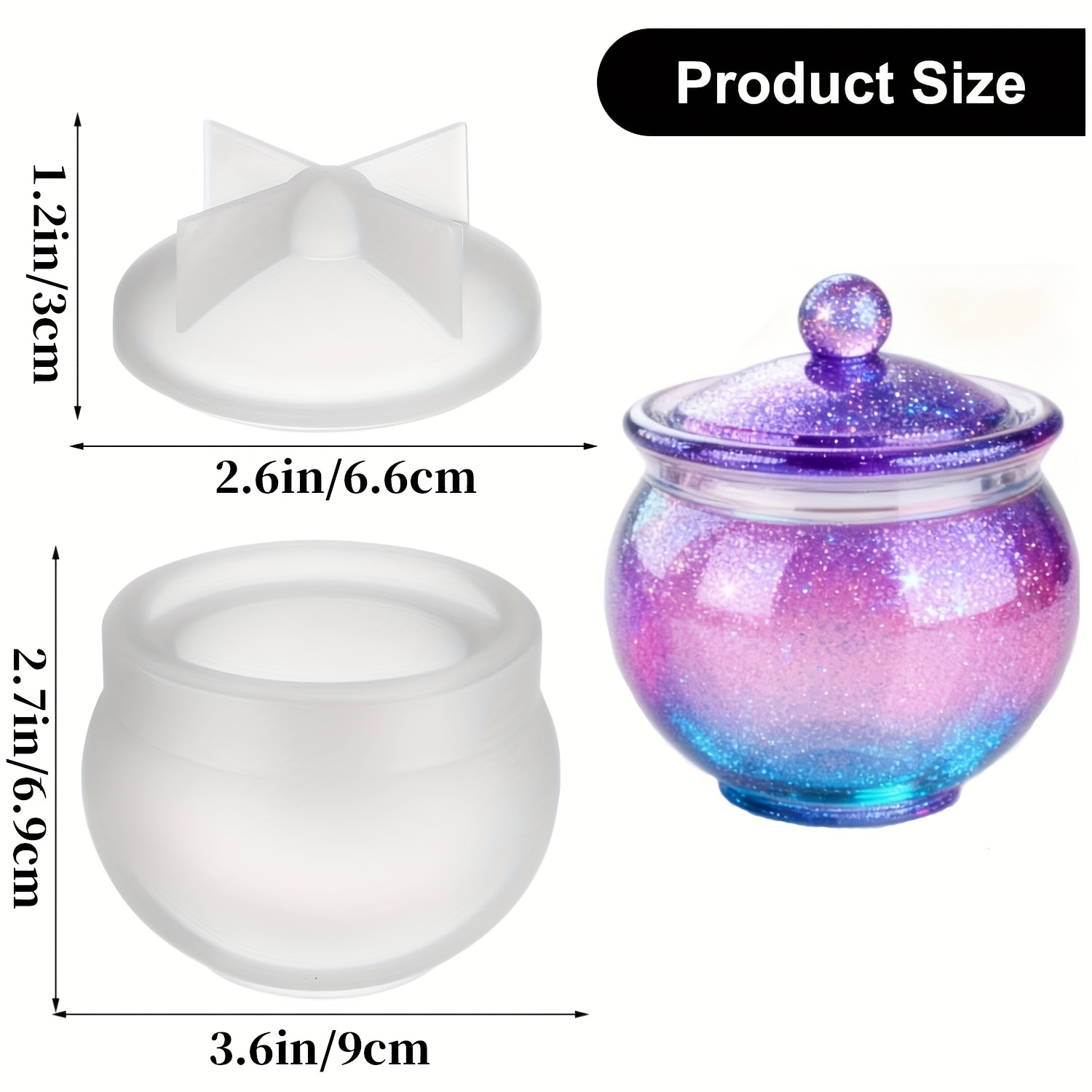 1 takım yuvarlak reçine kalıp  - Candle Making Jars incelemesi ve fiyatı