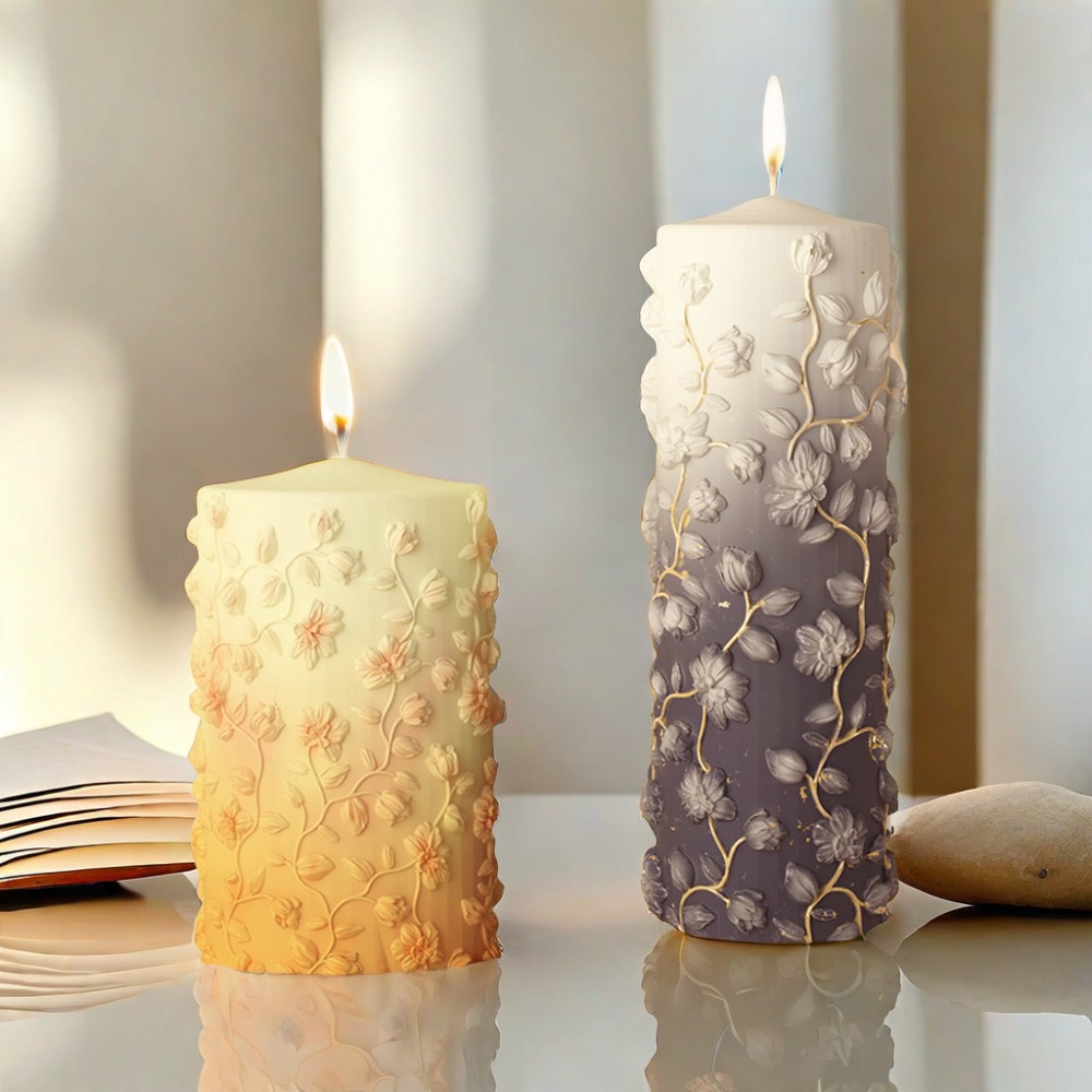 Çiçek Asma Kabartma Konik Mum  - Candle Making Vinings incelemesi ve fiyatı