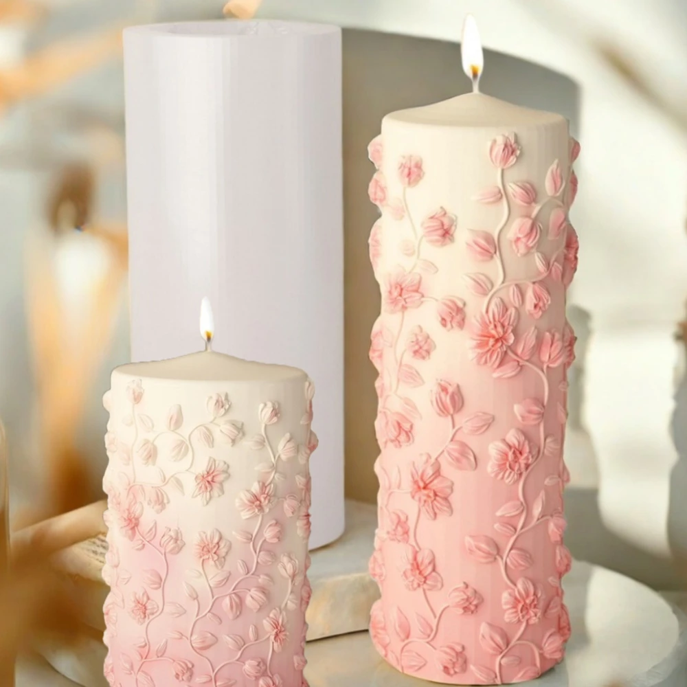 Çiçek Asma Kabartma Konik Mum  - Candle Making Vinings incelemesi ve fiyatı